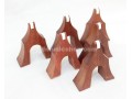 Rosewood Guzheng Bridges, 1 Set (21 Pieces)
