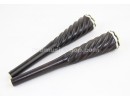 Ebony Erhu Pegs, Spiral, 1 Set (2 Pieces), Customizable