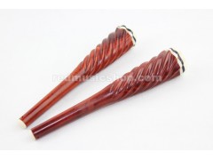 Red Sandalwood Erhu Pegs, Spiral, 1 Set (2 Pieces), Customizable