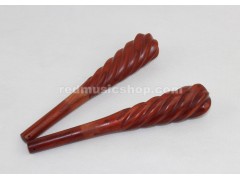 Red Sandalwood Jing Erhu Pegs, Spiral, 1 Set (2 Pieces), Customizable