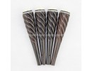 Ebony Liuqin Pegs, Spiral, 1 Set (4 Pieces), Customizable