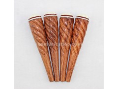 Rosewood Liuqin Pegs, Spiral, 1 Set (4 Pieces), Customizable