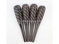 Ebony Pipa Pegs, Spiral, 1 Set (4 Pieces), Customizable