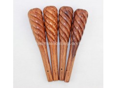 Rosewood Pipa Pegs, Spiral, 1 Set (4 Pieces), Customizable