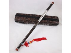 Professional Ebony Bawu Flute, Imitation Bamboo Joint