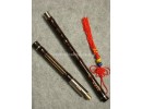 Concert Grade Professional Ebony Bawu Flute, Imitation Bamboo Joint