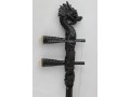 Quality engraved professional ebony ERHU Instrument, Dragon head carving,with tutorial book+DVD(English) 