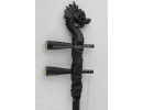 Quality Engraved Professional Ebony ERHU Instrument, Dragon head carving,with tutorial book+DVD(English) , E0035