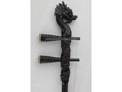 Quality engraved professional ebony ERHU, Dragon head carving,with tutorial book+DVD(English) 
