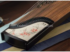 Concert Grade Ebony Guzheng, Chinese 21-string Zither, E1177