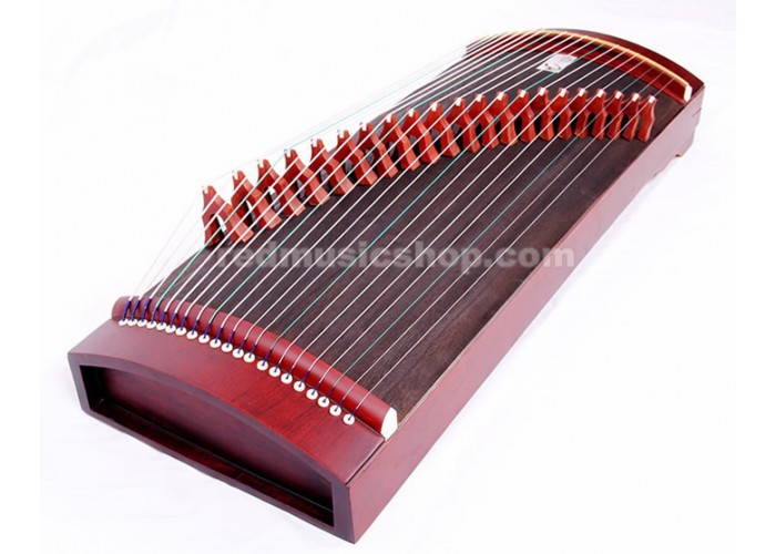 Travel Size Guzheng, Chinese 21string Zither, E1156 Red Music Shop