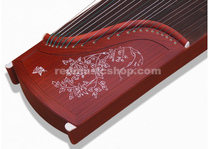 Rosewood Guzheng, Chinese 21string Zither Red Music Shop