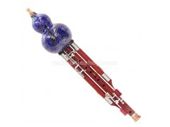Professional Rosewood Cloisonne Hulusi with 5 Additional Keys, E0532