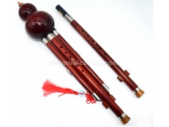 Professional Rosewood Hulusi, Two Keys Supported, Detachable and Adjustable, E0541