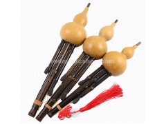 Professional Traditional Hulusi (Gourd Flute) with Natural Bamboo Mouthpiece, Detachable, E0547