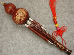 Professional Engraved Rosewood Hulusi,Pluggable and Adjustable