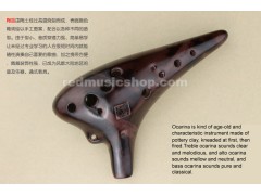 Classic 12 Hole Alto C Ocarina Ceramic Flute