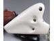 FengYa Alto C Ocarina Ceramic Flute, Double Pipes, for Professional