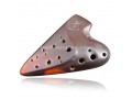 Classic FengYa Ocarina Ceramic Flute, Double Pipes, for Professional, 4 Keys Available