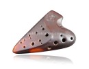 Classic FengYa Ocarina Ceramic Flute, Double Pipes, for Professional, 4 Keys Available