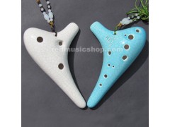 Fengya 12 Hole Ocarina Ceramic Flute, for Professional, 3 Keys Available