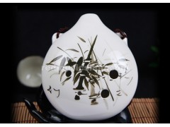 风雅6孔水滴型手绘6孔陶笛，2种调、8种花色可选, E0659