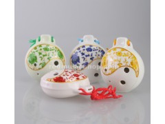 6 Hole Ocarina Ceramic Flute,OCA-TJ, 4 Colors Available