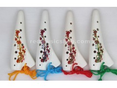 12 Hole Soprano C SUBMARINE Ocarina Ceramic Flute, 4 Colors Available