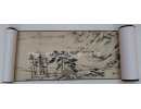 《富春山居图》长卷字画，古代名画真迹高清复制品，微喷仿古国画, E2007