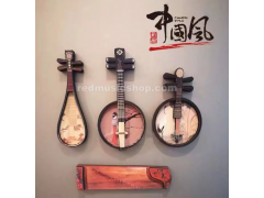 民族楽器の組合せフォトフレーム　（ミニ古箏,琵琶,二胡,阮,月琴）モデル5個セット E2008