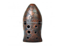 Professional 10 Hole Chinese Xun Pottery Flute, XUN-KG-2, 12 Notes