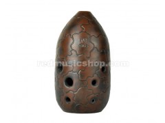 8 Hole Chinese Xun Pottery Flute, XUN-BT, 11 Notes